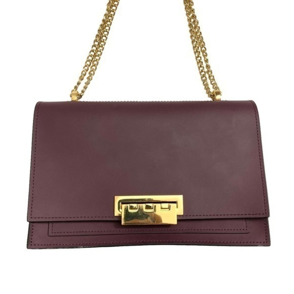 Zac Posen burgandy wine earthette shoulder crossbody bags